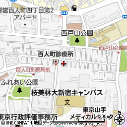 東京都新宿区百人町3丁目15-4周辺の地図
