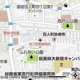 東京都新宿区百人町3丁目12-12周辺の地図