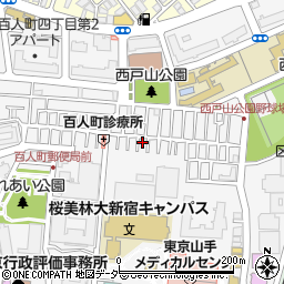 東京都新宿区百人町3丁目15-6周辺の地図