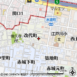 東京都新宿区改代町40周辺の地図