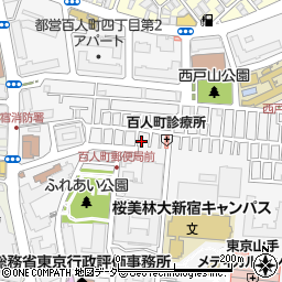 東京都新宿区百人町3丁目14-1周辺の地図