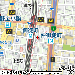 東京都台東区上野5丁目26-16周辺の地図