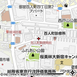 東京都新宿区百人町3丁目12-13周辺の地図