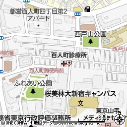 東京都新宿区百人町3丁目14周辺の地図