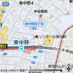 西武信用金庫北新宿支店周辺の地図