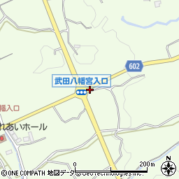 武田八幡宮入口周辺の地図