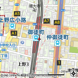 珍味館 上野御徒町店周辺の地図