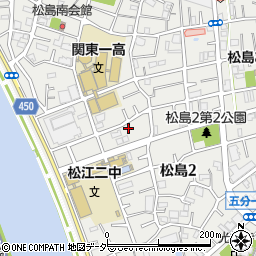 東京都江戸川区松島2丁目12-8周辺の地図