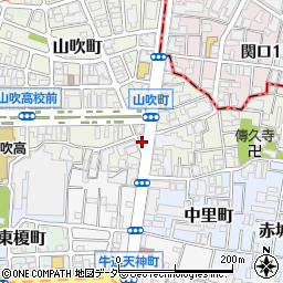 東京都新宿区山吹町1周辺の地図