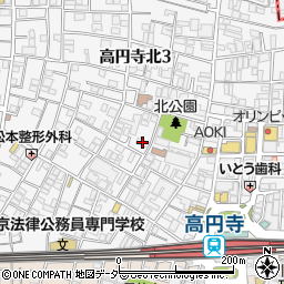 ノルトハイム高円寺周辺の地図