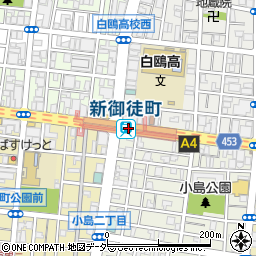 東京都台東区周辺の地図