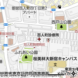 東京都新宿区百人町3丁目12-8周辺の地図