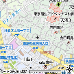 荻窪ハイツ周辺の地図