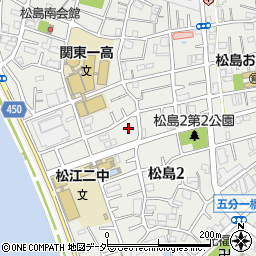 東京都江戸川区松島2丁目12-13周辺の地図
