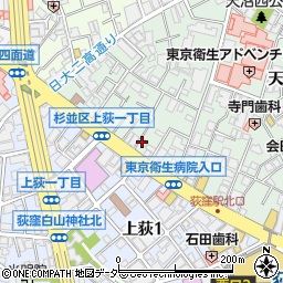 黒毛和牛専門店 ステーキモンスター荻窪周辺の地図