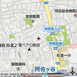 東京都杉並区阿佐谷北2丁目36周辺の地図