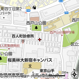 東京都新宿区百人町3丁目4-3周辺の地図