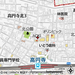 ファミリーマート高円寺純情商店街店周辺の地図