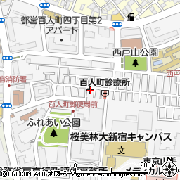 東京都新宿区百人町3丁目14-4周辺の地図