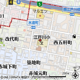 東京都新宿区水道町1周辺の地図