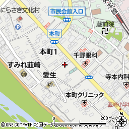 株式会社シミズヤ　韮崎ＳＳ周辺の地図