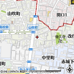 東京都新宿区山吹町298周辺の地図