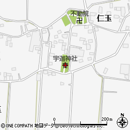 宇迦神社周辺の地図