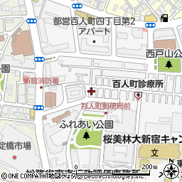 東京都新宿区百人町3丁目12-2周辺の地図