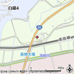 千葉県佐倉市長熊412-1周辺の地図