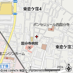 恋ヶ窪荘周辺の地図