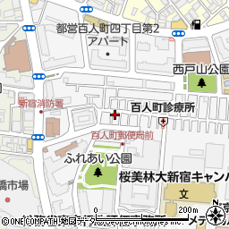 東京都新宿区百人町3丁目12-4周辺の地図