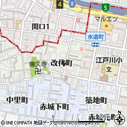 東京都新宿区改代町19周辺の地図