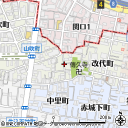 東京都新宿区山吹町311周辺の地図