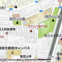 東京都新宿区百人町3丁目3-13周辺の地図