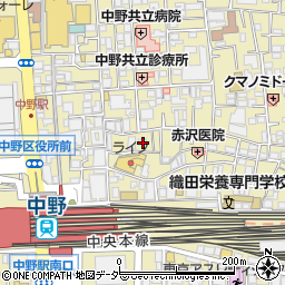 東京中野時計眼鏡小売商業協同組合周辺の地図