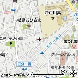 東京都江戸川区松島2丁目36周辺の地図