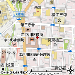 江戸川区役所周辺の地図