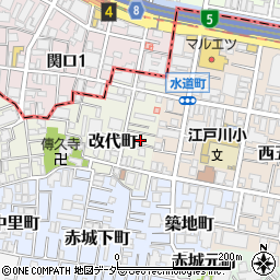 東京都新宿区改代町39周辺の地図