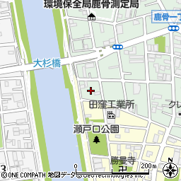 東京都江戸川区鹿骨1丁目1周辺の地図