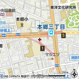 東京都文京区本郷2丁目38-21周辺の地図