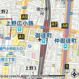 上野御徒町ファラド皮膚科周辺の地図