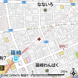 篠崎二丁目公園周辺の地図