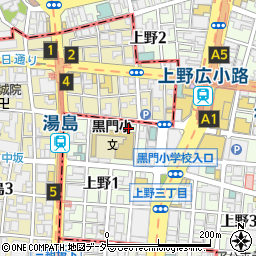博多かわ屋　上野広小路店周辺の地図