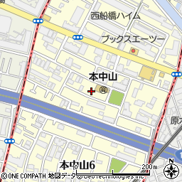 千葉県船橋市本中山5丁目6-5周辺の地図