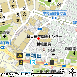 東京都新宿区早稲田町71周辺の地図