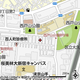 東京都新宿区百人町3丁目3-6周辺の地図