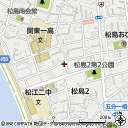 東京都江戸川区松島2丁目12-11周辺の地図