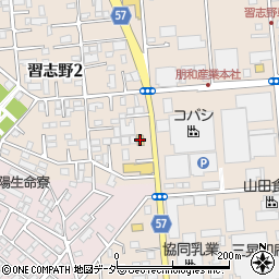 ファミリーマート船橋実籾街道店周辺の地図