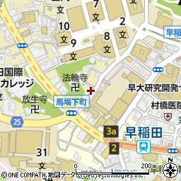 大栄パーク早稲田駐車場周辺の地図
