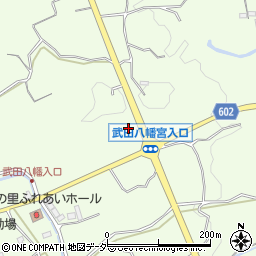 山梨県韮崎市神山町周辺の地図